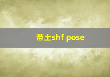 带土shf pose